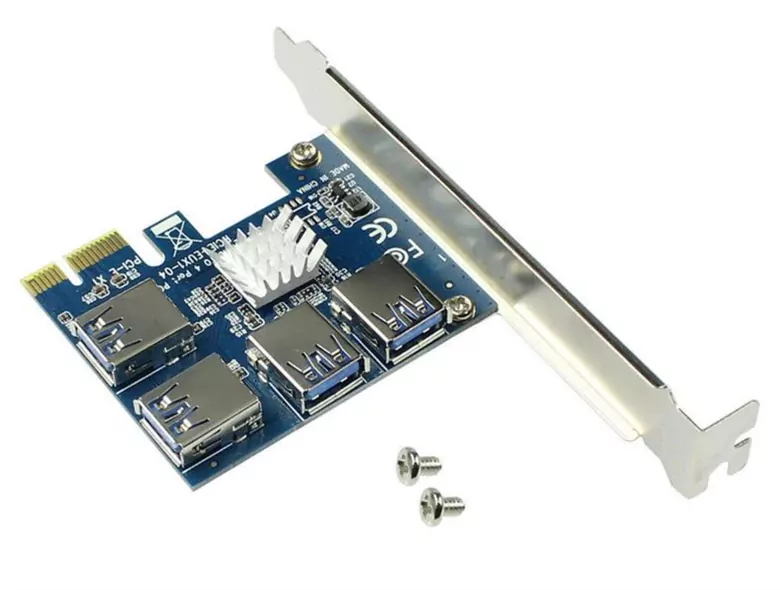 USB3.0 GPU Riser Çoklayıcı 4USB X1 to X16  PCI-E Çoklayıcı Mining
