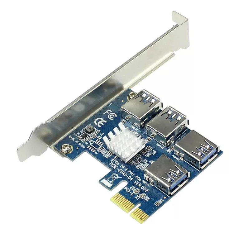 USB3.0 GPU Riser Çoklayıcı 4USB X1 to X16  PCI-E Çoklayıcı Mining