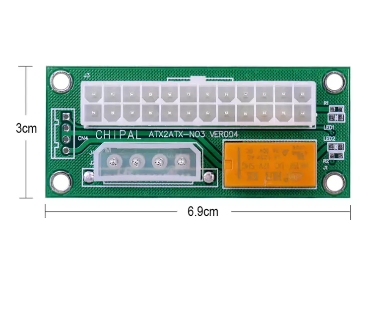 ADD2PSU ATX-SATA Molex 4 Pin 24 Pin Psu Çoklayıcı Güç Kaynağı Bağlantı Adaptörü Mining Riser