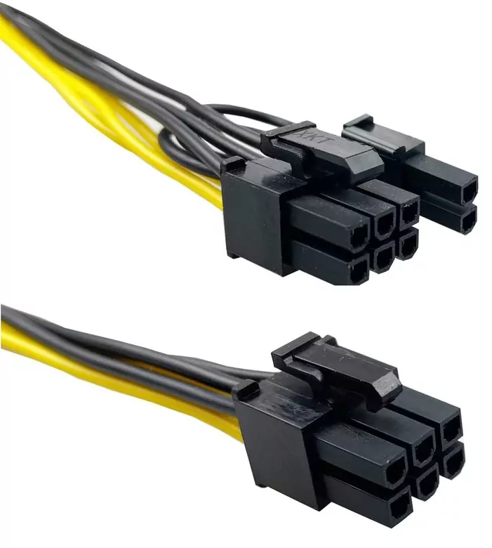 30cm 6 Pin PCI-E to 8 Pin PCI-E Ekran Kartı Power Çevirici Kablo