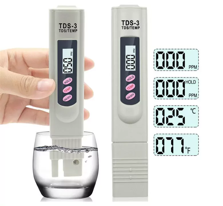 TDS Metre Su Kalite Test Ölçüm Cihazı Saflık Ölçer Pil + Kılıf
