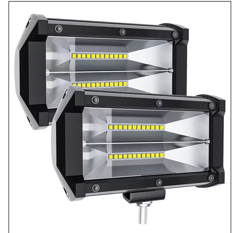 DC 9-30V Su Geçirmez Çift Sıra 24 LED Off Road Spot Lambası 72W DC 9-30V Su Geçirmez Çift Sıra 24 LED Off Road Spot Lambası 72W