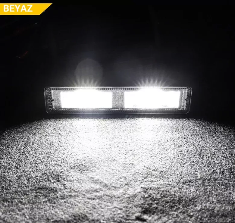DC 9-60V 16 LED Off Road Projektör Spot Lambası 48W Flood Işık
