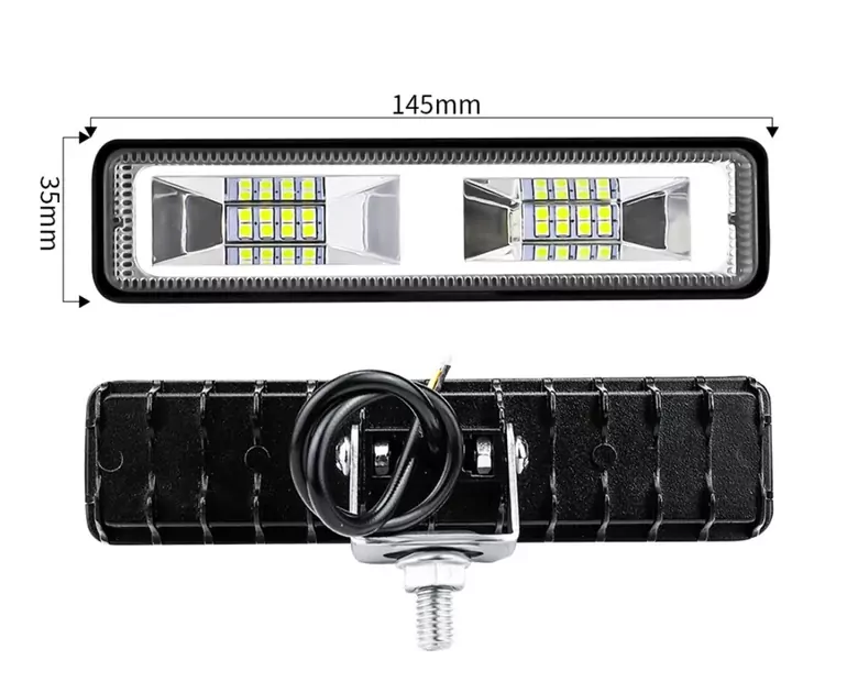 DC 9-60V 16 LED Off Road Projektör Spot Lambası 48W Flood Işık