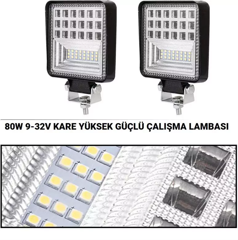 42 LED Combo Aydınlatma Off Road Tekne Çalışma Lambası 126W