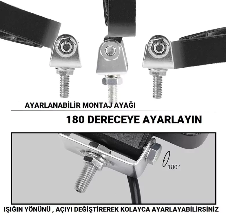 42 LED Combo Aydınlatma Off Road Tekne Çalışma Lambası 126W