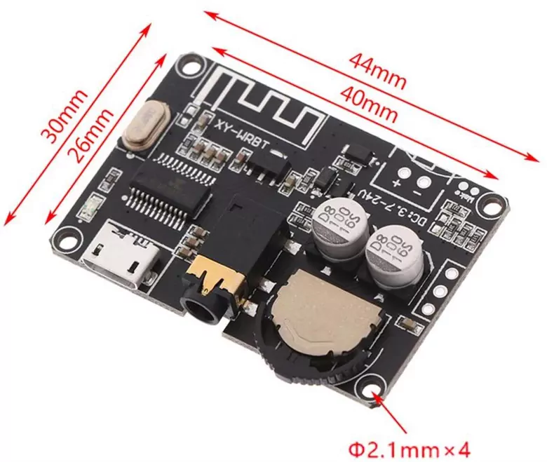 XY-WRBT Bluetooth 5.0 DC 3.7-24V Amfi Devresi Bluetooth Modülü