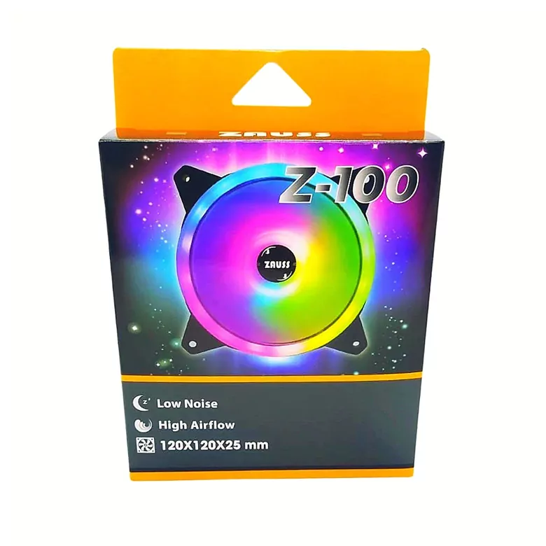 ZR-100 Rainbow Rgb Mining Kasa Fanı 12cm Renkli Gökkuşağı Fanı 0.3A