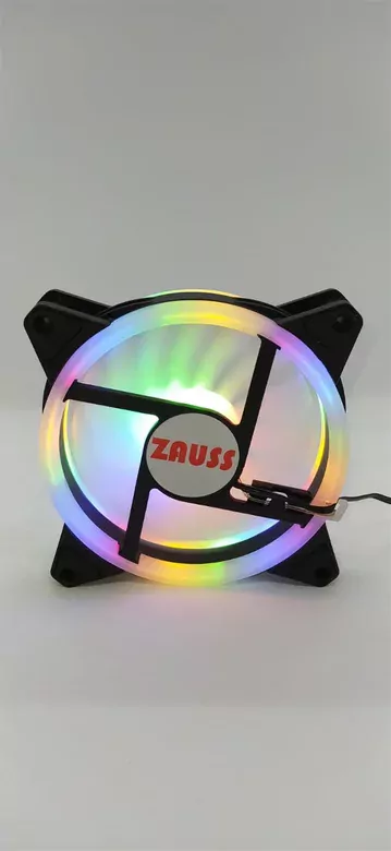 ZR-200 Rainbow Rgb Kasa Mining Fanı 12CM Renkli Gökkuşağı Fanı İç ve Dış Aydınlatmalı 0.3A