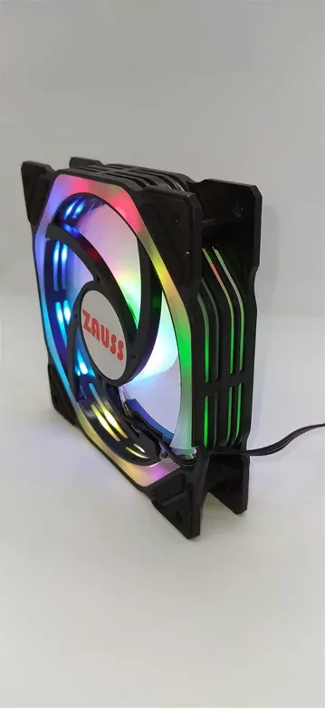 ZX-400 İçi Dışı Hareketli Sekizgen 3 Renk Hareketli Rgb Kasa Mining Fanı 12CM Fanı 0.3A