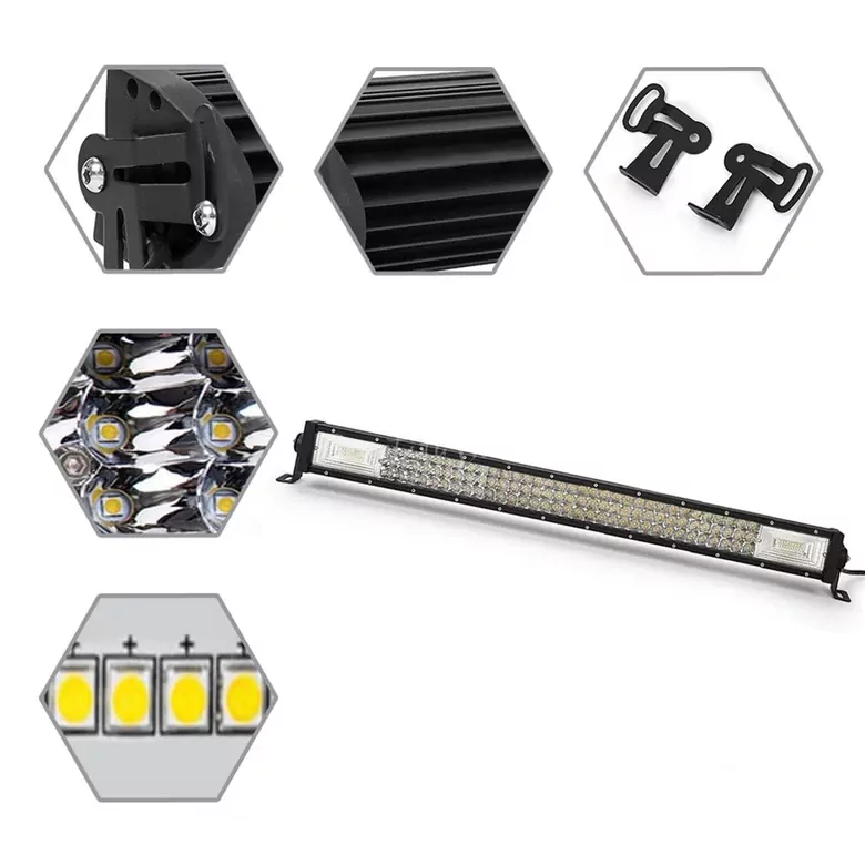 Off Road 3 Sıra 405W Çift Çakar Modlu Led Lamba Beyaz Ve Turuncu Flaşlı 135 LED 80CM Off Road 3 Sıra 405W Çift Çakar Modlu Led Lamba Beyaz Ve Turuncu Flaşlı 135 LED 80CM