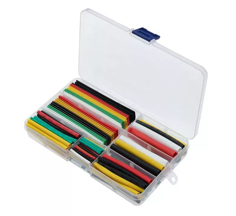 Kutulu 164 Parça Makaron Kablo Yalıtım Isı Boru Daralan Kablo Tamir Kiti