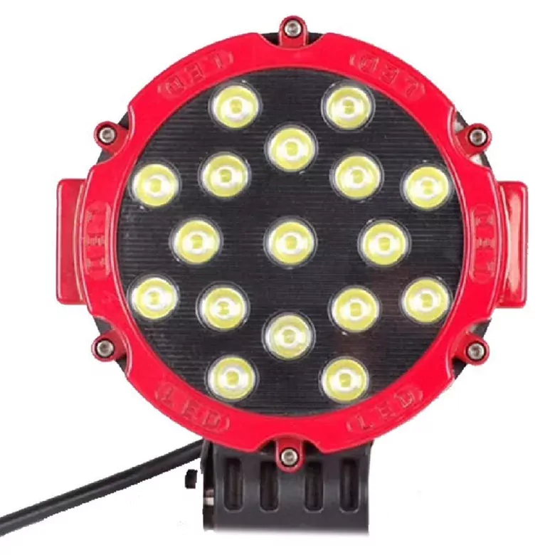 5 Modlu 51W Yuvarlak Off Road Lambası Turuncu Beyaz Işıklı