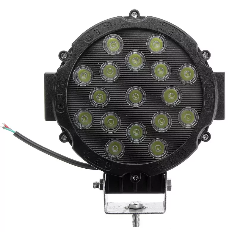 5 Modlu 51W Yuvarlak Off Road Lambası Turuncu Beyaz Işıklı