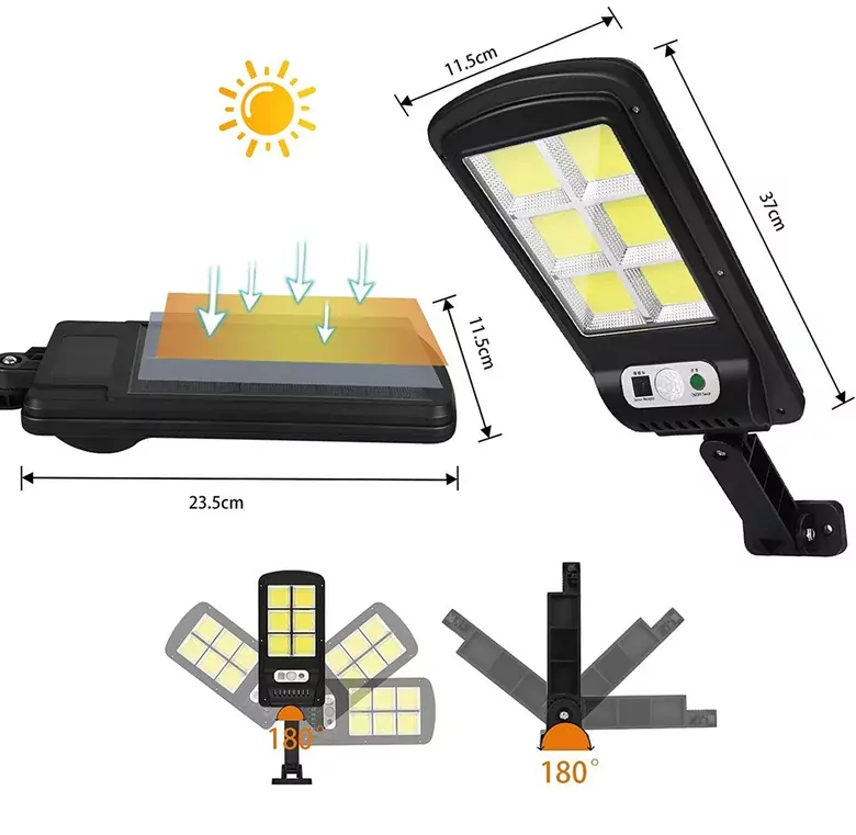 Hareket Sensörlü 120 LED Solar Bahçe Lambası 3 Modlu Dış Mekan Aydınlatma Hareket Sensörlü 120 LED Solar Bahçe Lambası 3 Modlu Dış Mekan Aydınlatma
