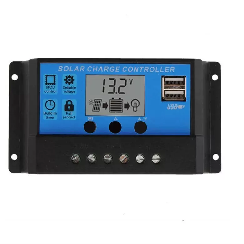 10A Dijital Solar Şarj Akü Kontrol Cihazı Güneş Enerjisi USBli 10A Dijital Solar Şarj Akü Kontrol Cihazı Güneş Enerjisi USBli