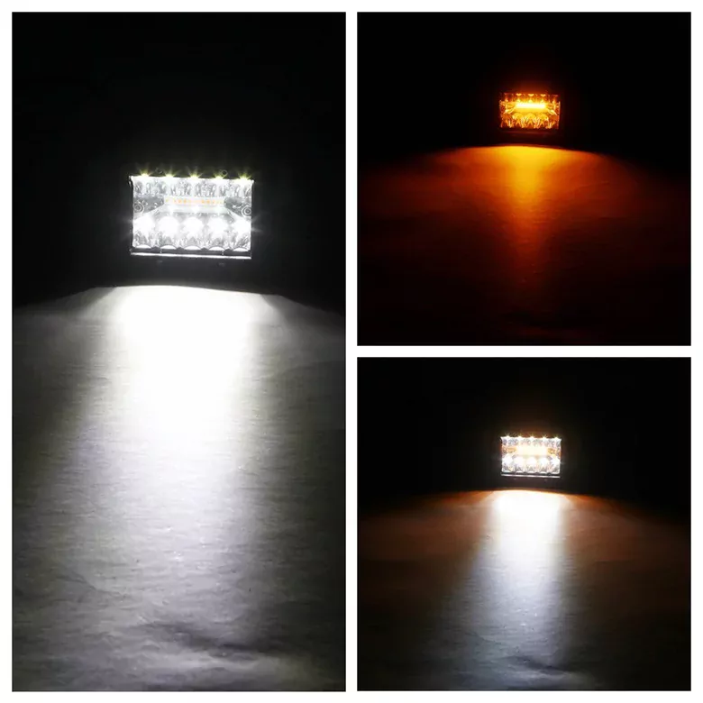 6 Modlu 60W Turuncu Beyaz Çakarlı 20LED' li Tekne Çalışma Lambası