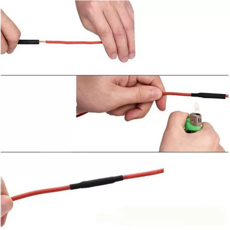 127 Parça Siyah Heat Shrink Makaron Isıyla Daralan Kablo Tamir Seti