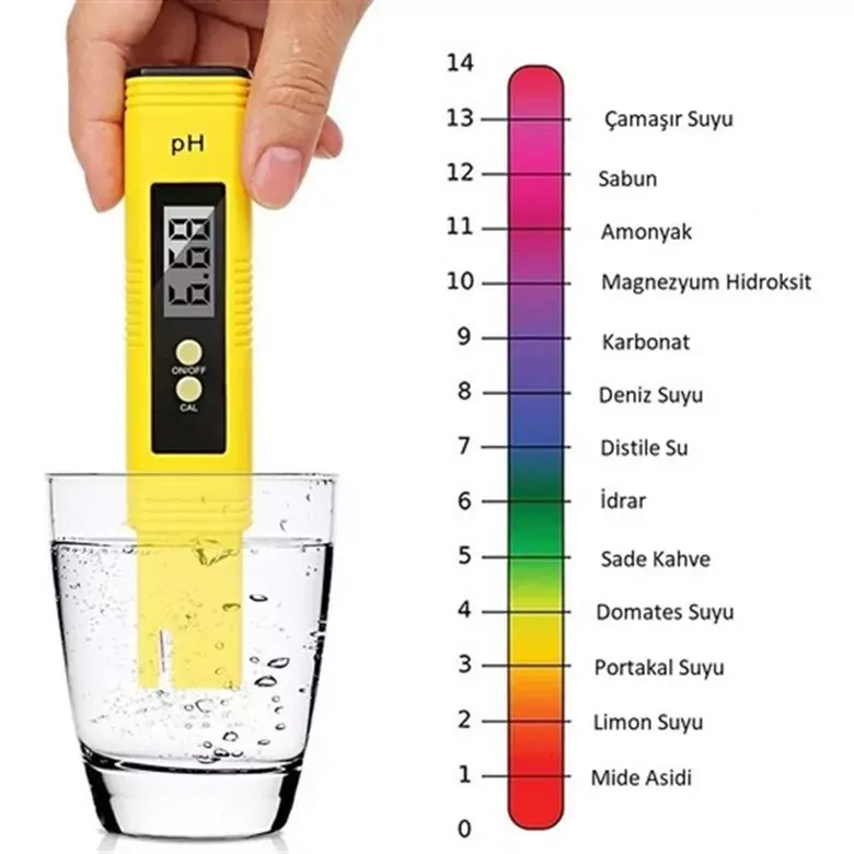 Dijital Ph Metre Su Sıvı Akvaryum Ph Ölçer Kalibrasyon Dijital Ph Metre Su Sıvı Akvaryum Ph Ölçer Kalibrasyon
