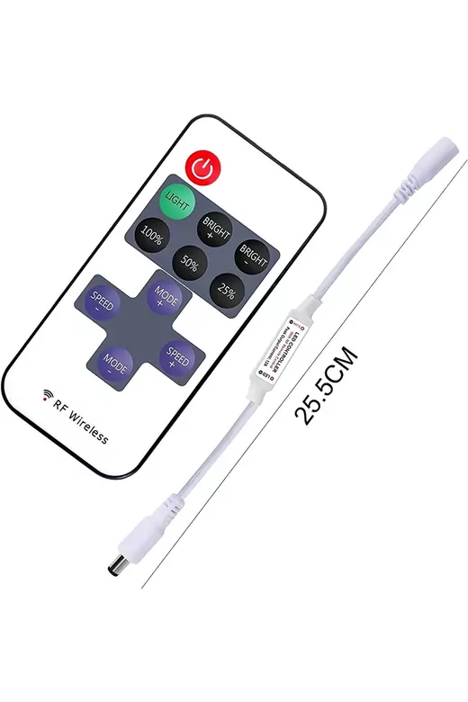 Soketli Şerit Led Kontrol Cihazı Rf Kumandalı Dimmer