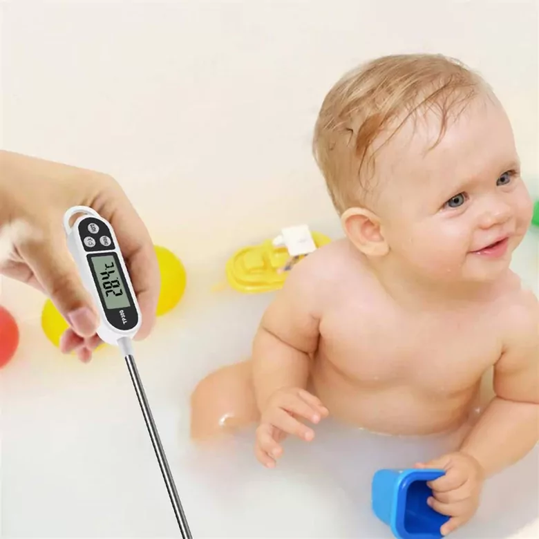 TP300 Metal Problu Dijital Ekran Termometre Gıda Yemek İçecek Daldırma Tipi Sıcaklık Ölçer TP300 Metal Problu Dijital Ekran Termometre Gıda Yemek İçecek Daldırma Tipi Sıcaklık Ölçer