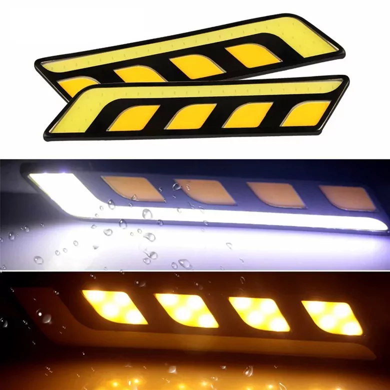 3 Modlu DRL 16CM Esnek Su Geçirmez Gündüz Ledi Çift Renkli Gündüz Farı 3 Modlu DRL 16CM Esnek Su Geçirmez Gündüz Ledi Çift Renkli Gündüz Farı
