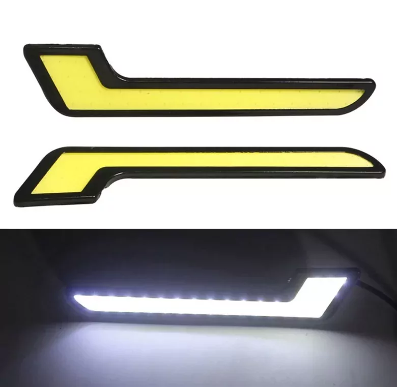 DC 12V Su Geçirmez L Model Gündüz Ledi Beyaz Sis Gündüz Farı 5W