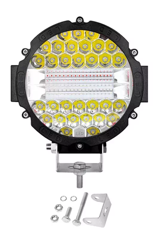 3 Modlu 3 Renk Kombo 51w Siyah Yuvarlak Off Road 12/24v Çalışma Tekne Lambası