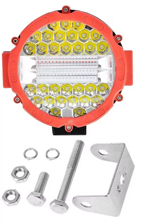 3 Modlu 3 Renk Kombo 51w Siyah Yuvarlak Off Road 12/24v Çalışma Tekne Lambası