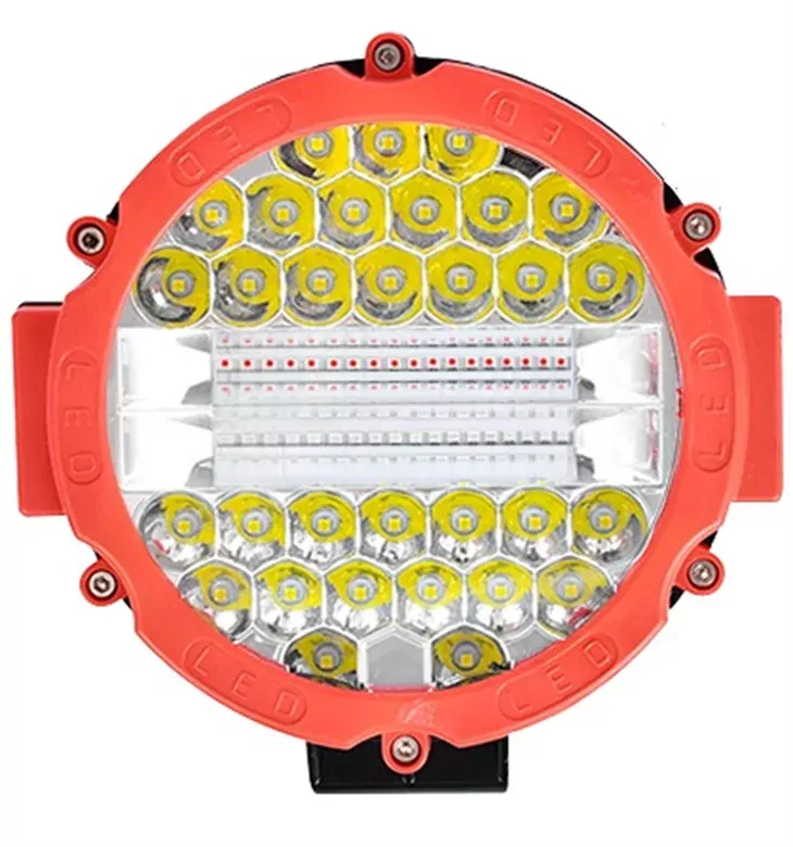 3 Modlu 3 Renk Kombo 51w Siyah Yuvarlak Off Road 12/24v Çalışma Tekne Lambası