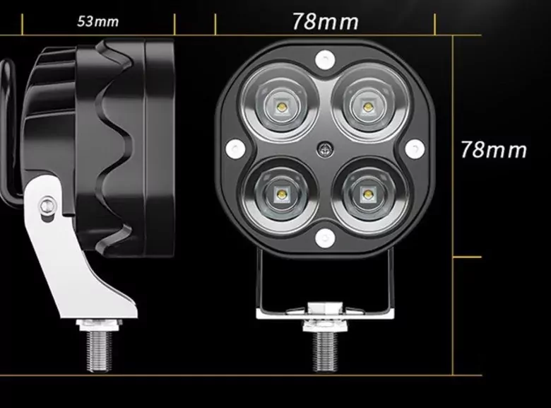 12V 24V 4 LED Çalışma 40W Off Road Tekne Çalışma Lambası