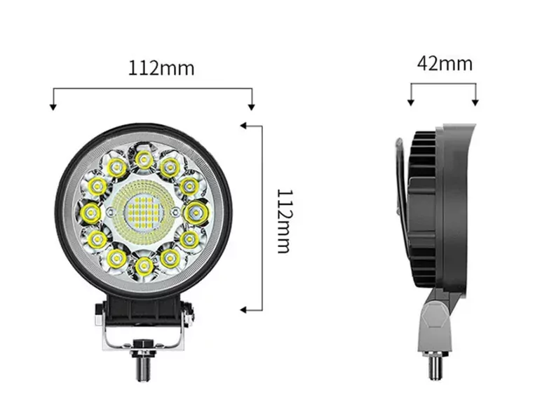 33Led  12-24v Yuvarlak Spot SMD Off Road Tekne Çalışma Lambası