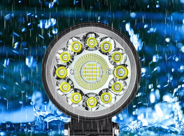 33Led  12-24v Yuvarlak Spot SMD Off Road Tekne Çalışma Lambası