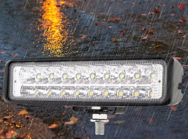54W 18LED Turuncu Beyaz Flaşlı 3Modlu  Off Road Tekne Çalışma Lambası