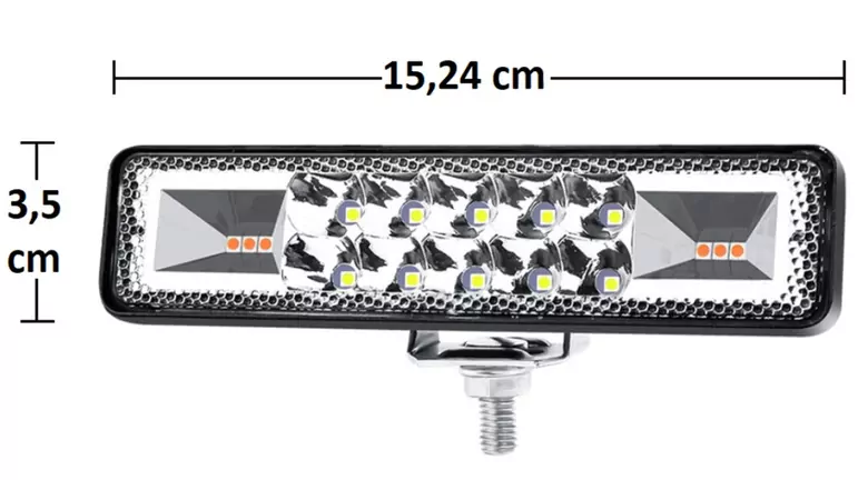 48W Turuncu Beyaz Turuncu 16LED Off Road Tekne Çalışma Lambası 48W Turuncu Beyaz Turuncu 16LED Off Road Tekne Çalışma Lambası