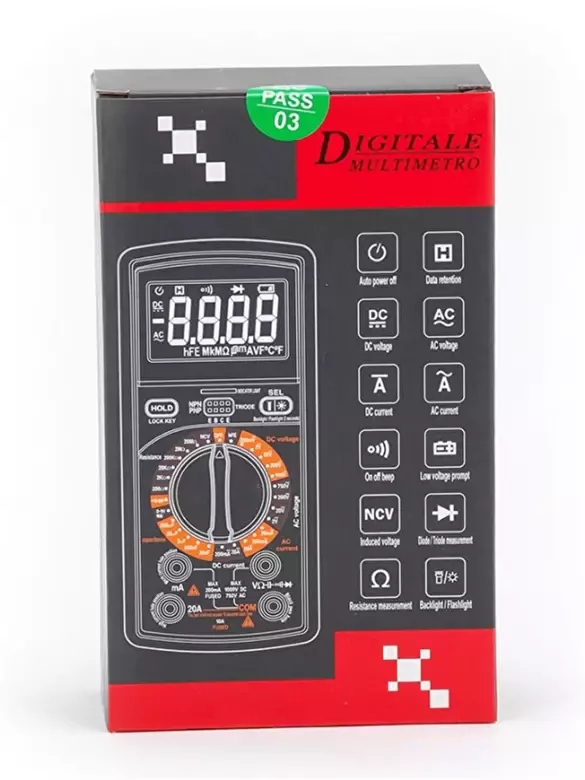 Dijital Multimetre Led Ekranlı Avometre Ölçü Aleti