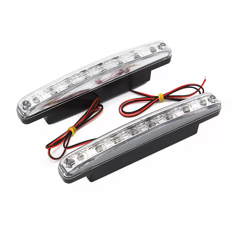 12V Güçlendirilmiş Gövde Su Geçirmez 18W Gündüz Ledi 8 LED Beyaz