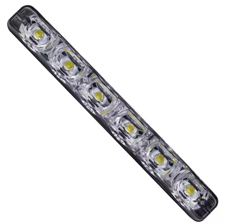 2 Adet DRL 6 LED'li Turuncu Beyaz Işıklı Gündüz Ledi Su Geçirmez 2 Adet DRL 6 LED'li Turuncu Beyaz Işıklı Gündüz Ledi Su Geçirmez