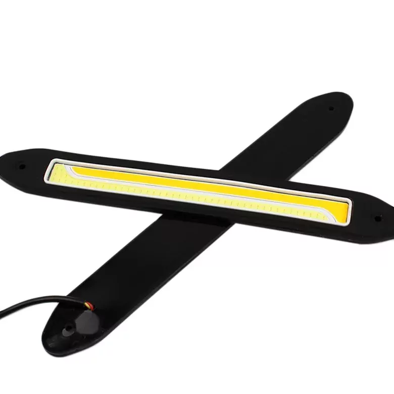 26cm DRL Gündüz Ledi Su Geçirmez Sinyalli Gündüz Farı Sarı-Beyaz