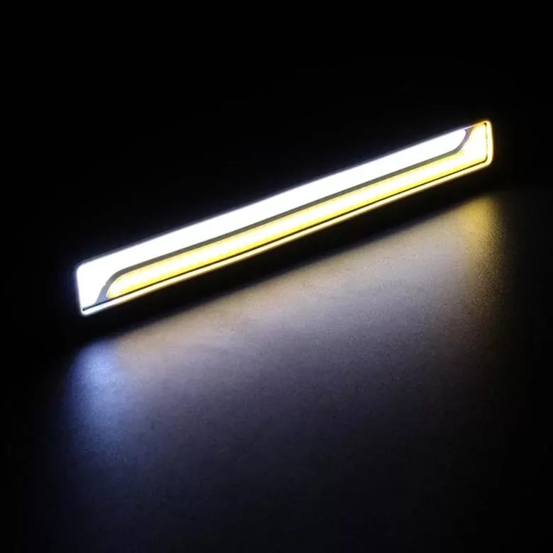 26cm DRL Gündüz Ledi Su Geçirmez Sinyalli Gündüz Farı Sarı-Beyaz