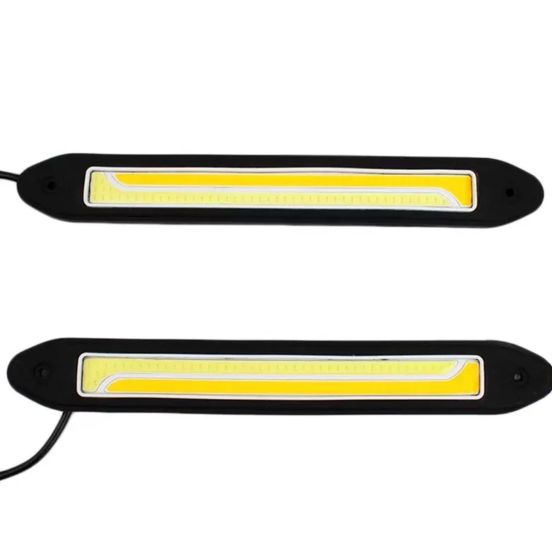 26cm DRL Gündüz Ledi Su Geçirmez Sinyalli Gündüz Farı Sarı-Beyaz