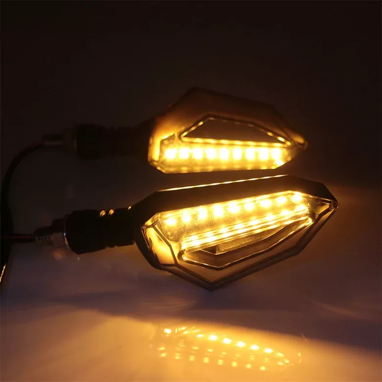 Amerikan Park Modüllü Çift Renk Motosiklet Sinyal LED Takımı 12V DRL Universal Amerikan Park Modüllü Çift Renk Motosiklet Sinyal LED Takımı 12V DRL Universal