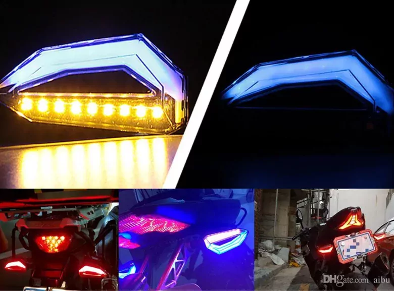 Amerikan Park Modüllü Kıskaç Model Motosiklet Kayar Sinyal LED Takımı