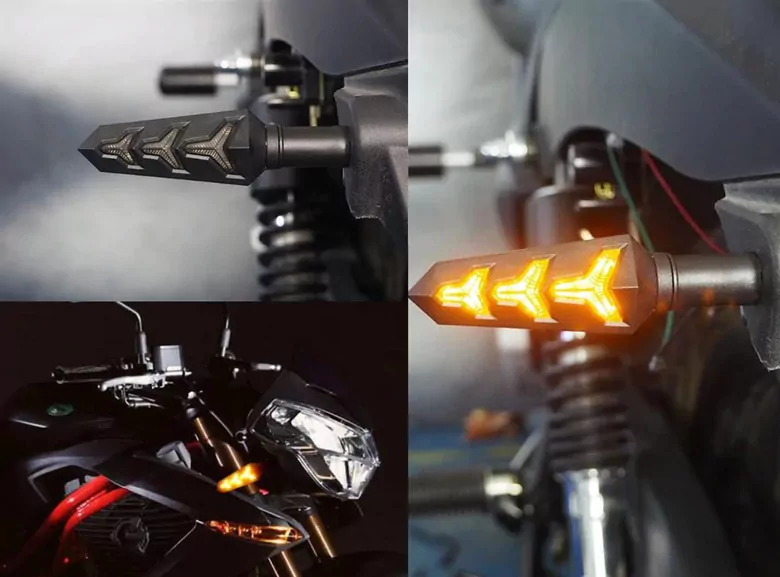 2 Adet Sarı Işıklı Motosiklet Dönüş Sinyal Takım Ledi 2 Adet Sarı Işıklı Motosiklet Dönüş Sinyal Takım Ledi