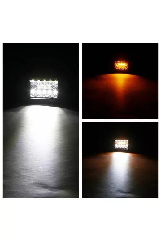 6 Modlu 60W Turuncu Beyaz Yanıp Sönen 20 LED' li Tekne Çalışma Lambası