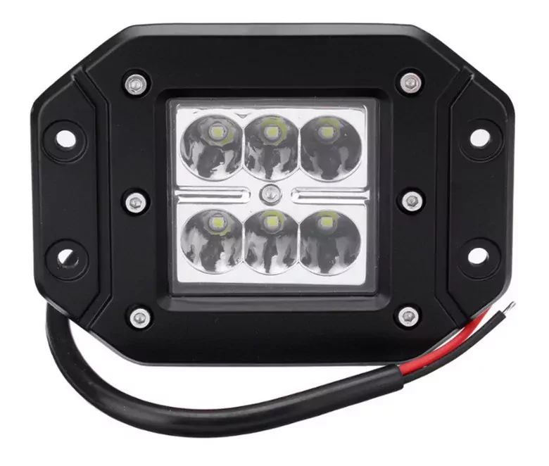 Beyaz 6LED'li Gömme Arka Tampon Bar Spot Off Road Tekne Çalışma Lambası
