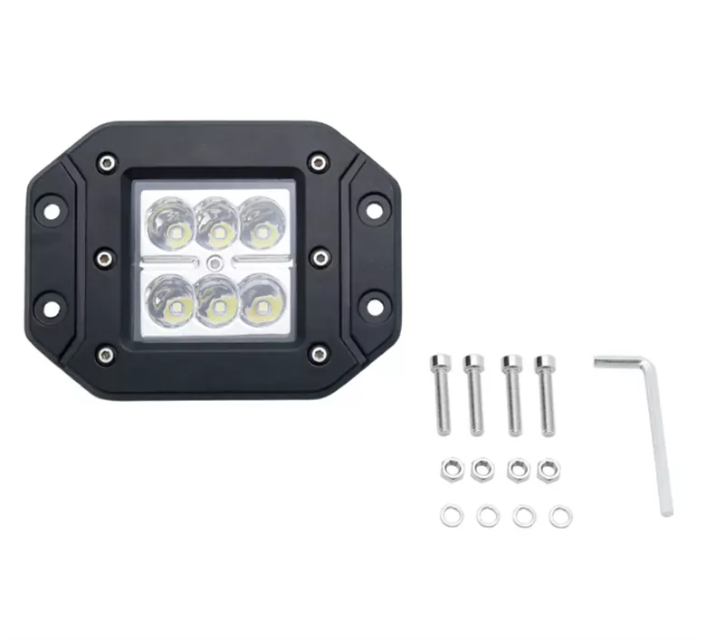 Beyaz 6LED'li Gömme Arka Tampon Bar Spot Off Road Tekne Çalışma Lambası