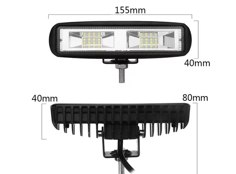 48w 16Led Yatay 12-24v Off Road İş Lambası Beyaz Çalışma Tekne Traktör Araba Işığı 48w 16Led Yatay 12-24v Off Road İş Lambası Beyaz Çalışma Tekne Traktör Araba Işığı