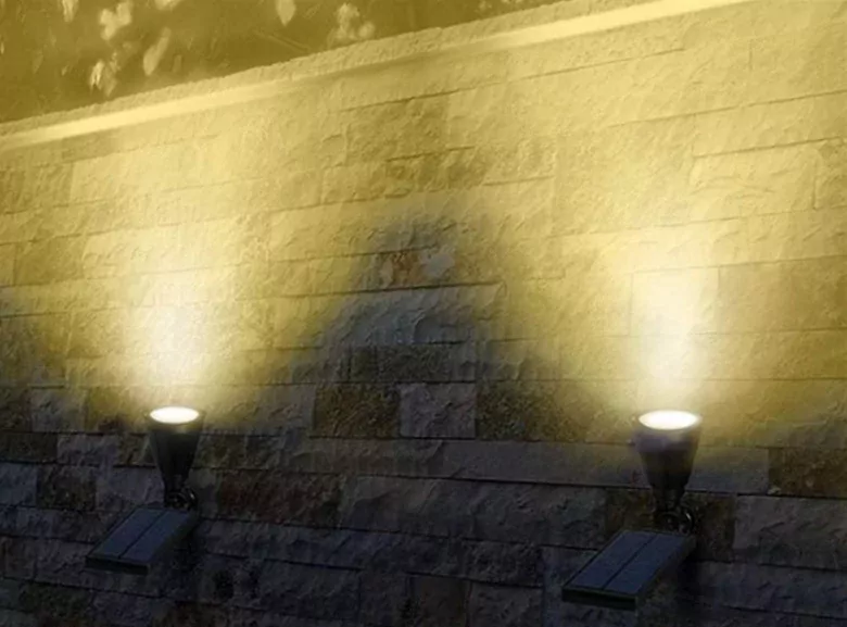 Çok Renkli 7 LED'li Solar Güneş Enerjili Kazıklı Bahçe Çim Duvar Armatürü 7W Aydınlatma