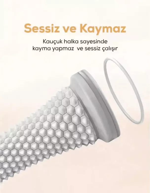 Ayak Masaj Silindiri - Derin Doku Masajı İçin Yüksek Performanslı Silindir Gri